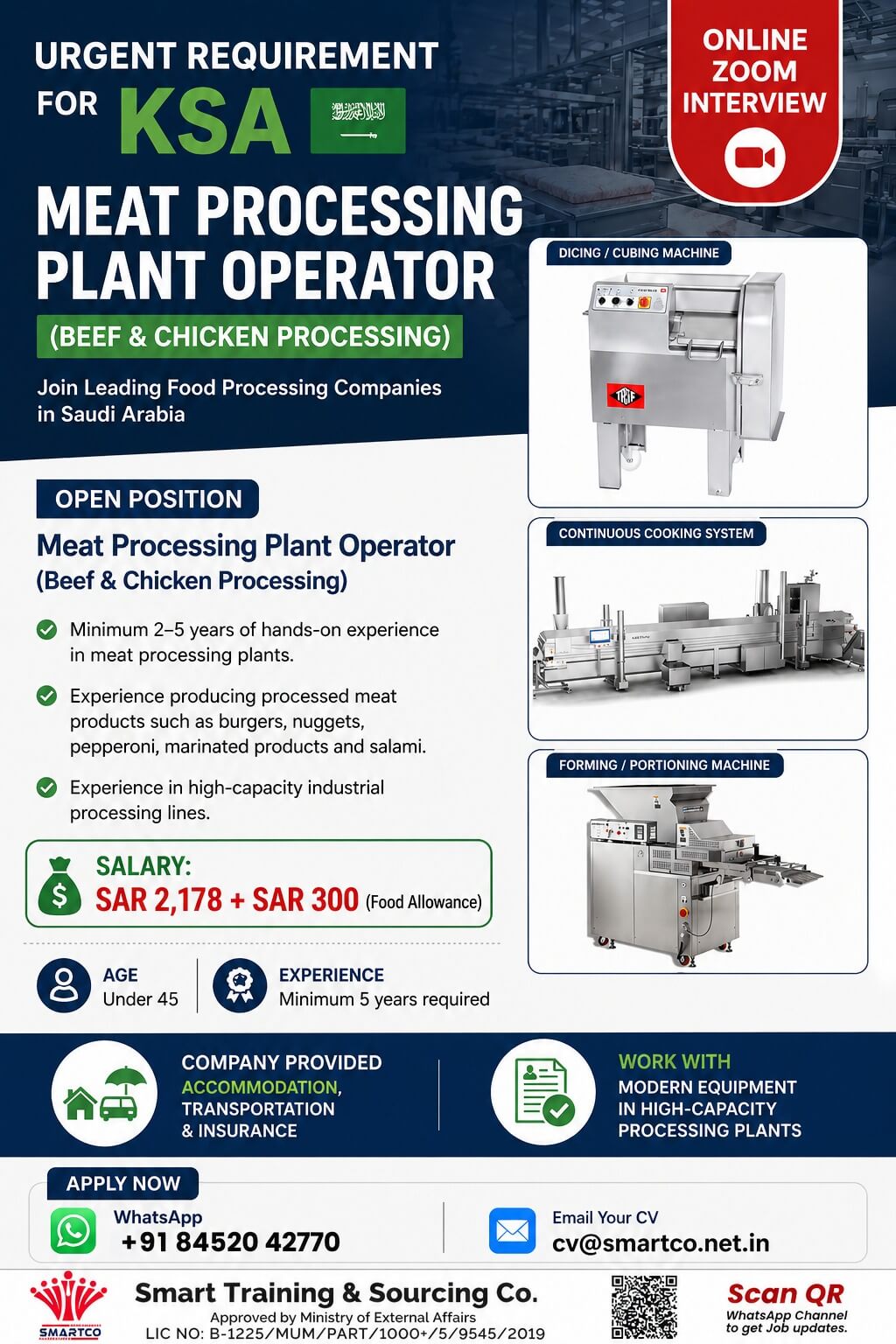 URGENT REQUIREMENT FOR KSA