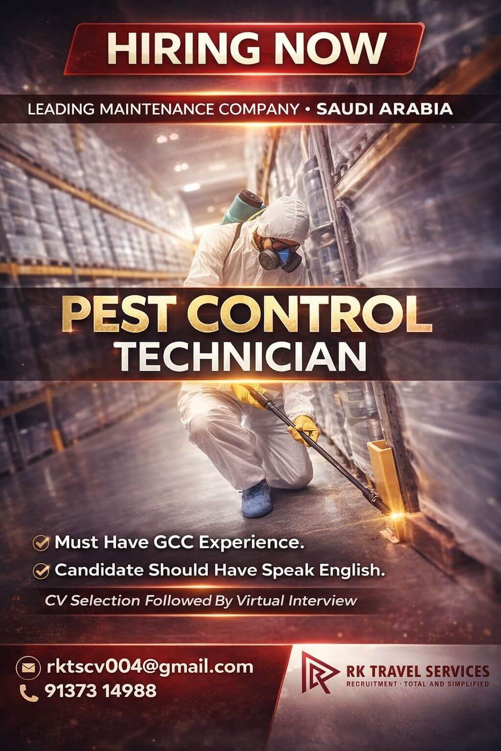 HIRING NOW LEADING MAINTENANCE COMPANY SAUDI ARABIA •