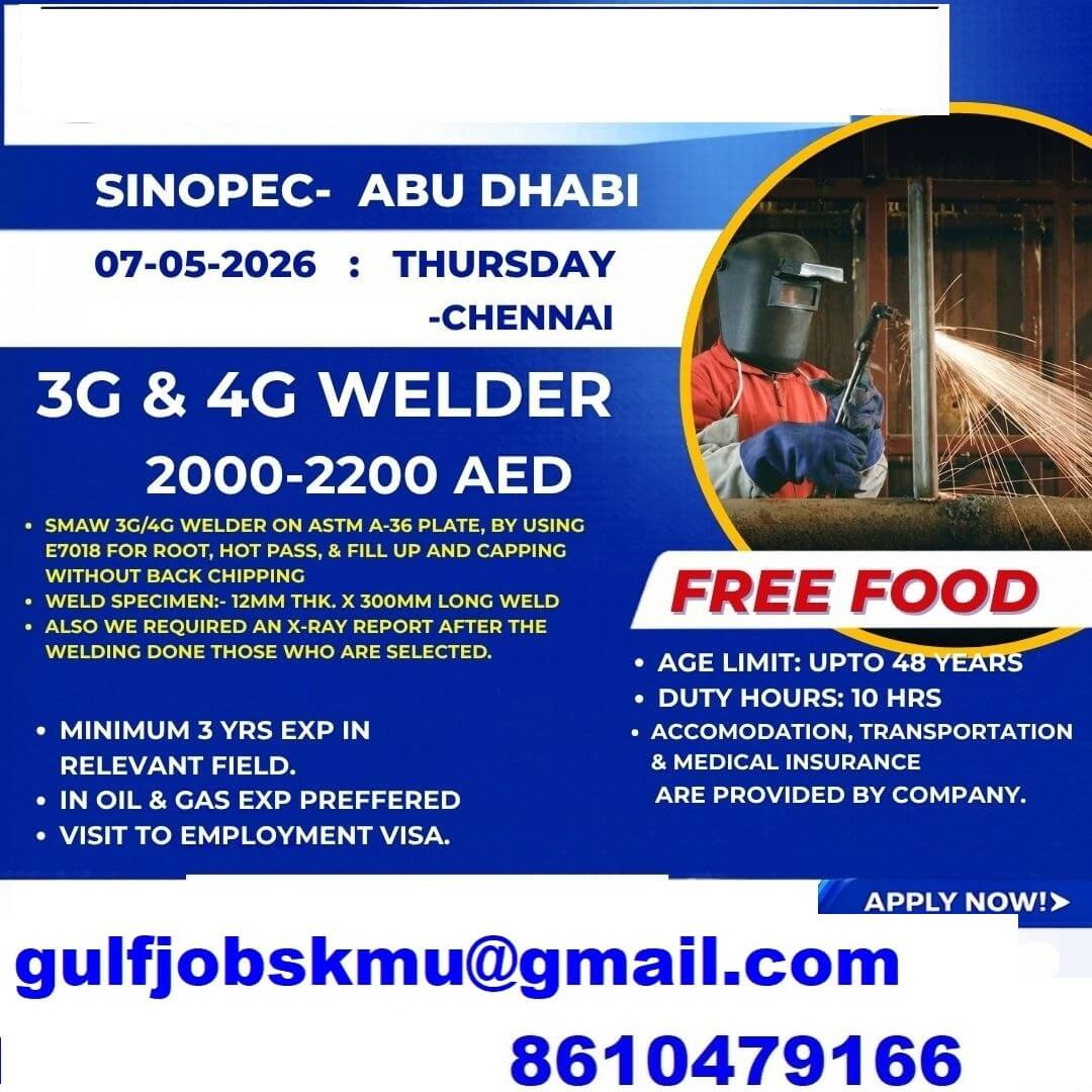 REQUIREMENT FOR ABUDHABI