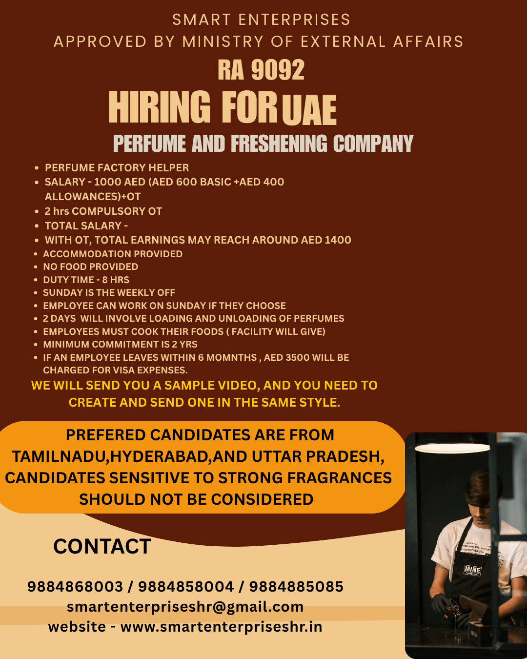 HIRING FOR UAE