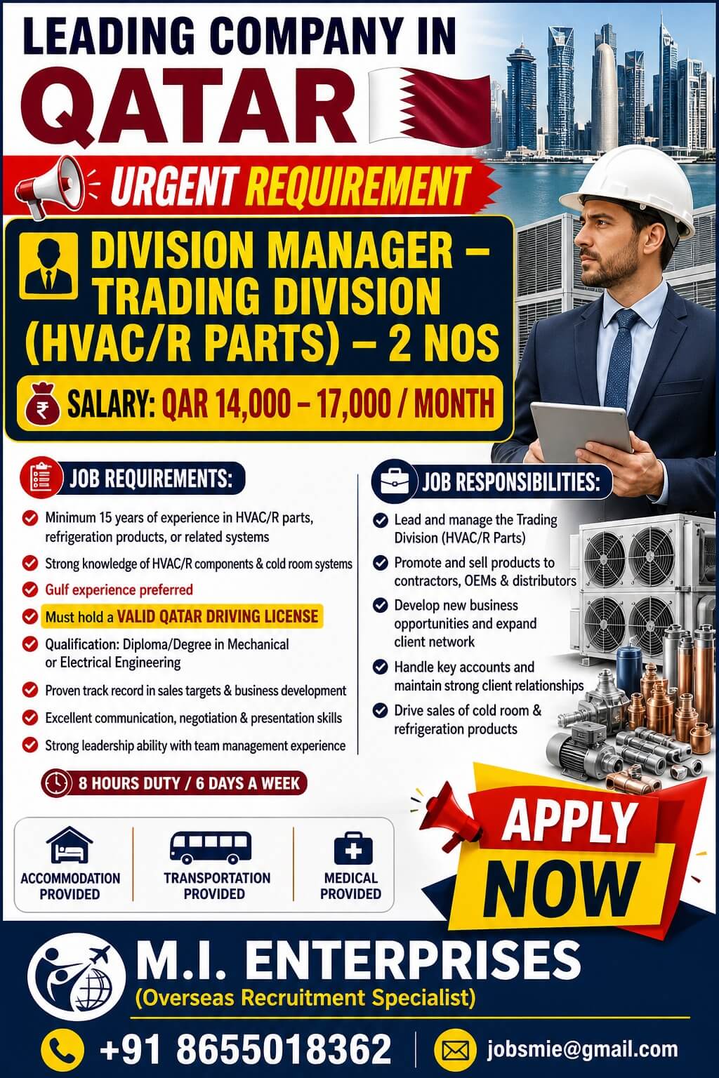 URGENT REQUIREMENT – QATAR ??