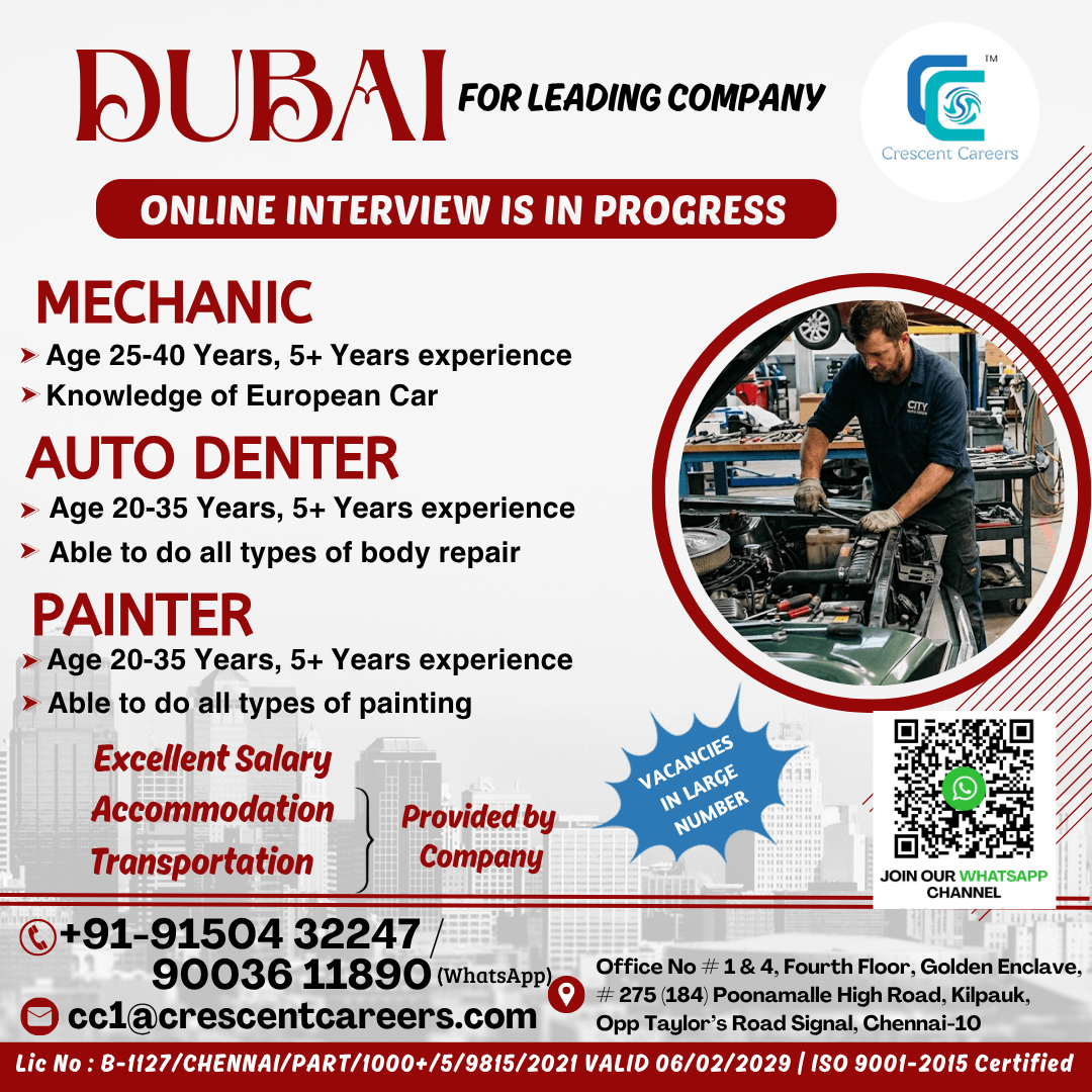MECHANIC / AUTO DENTER / PAINTER