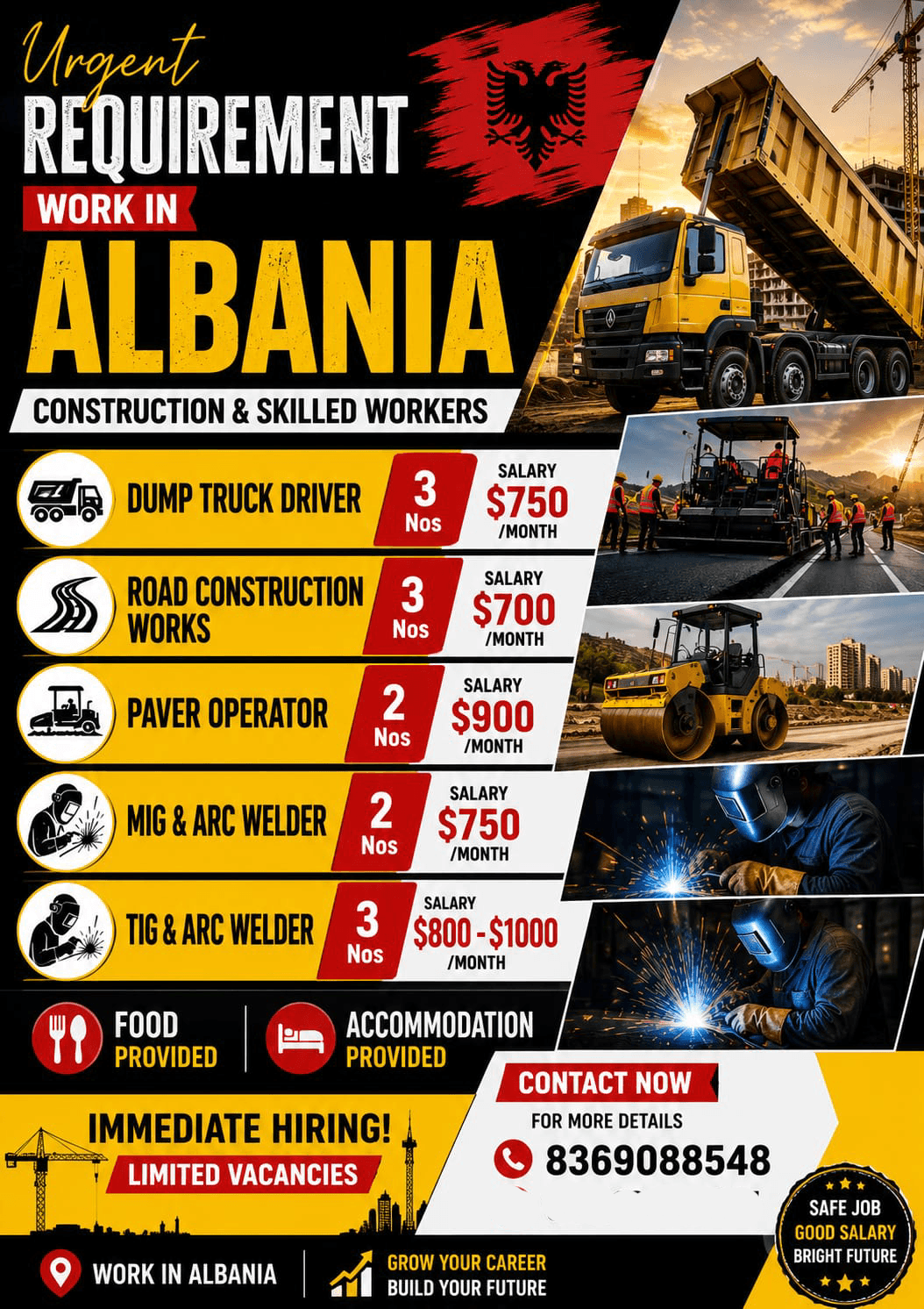 Requiremennt for Albania