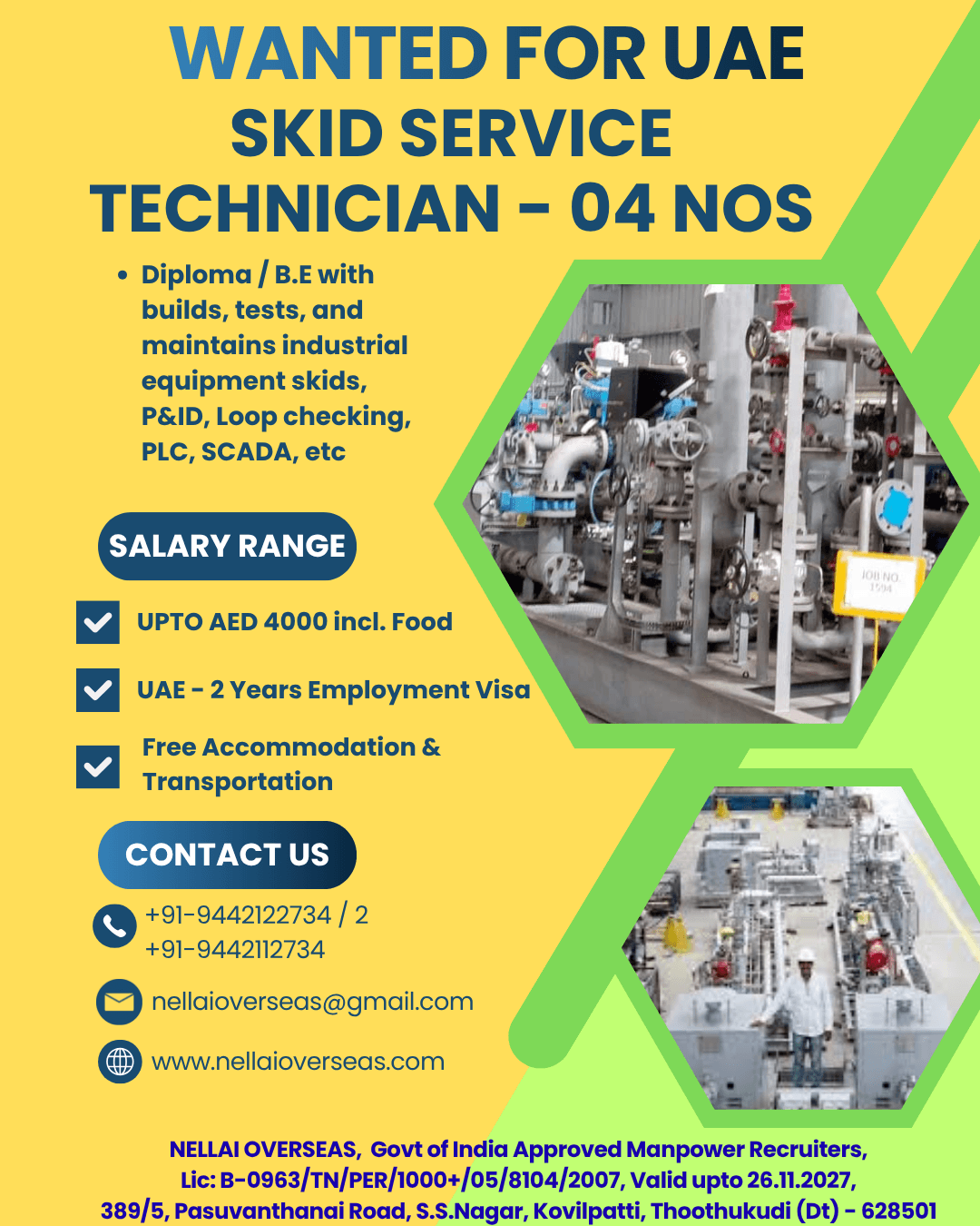 SKID SERVICE TECHNICIAN