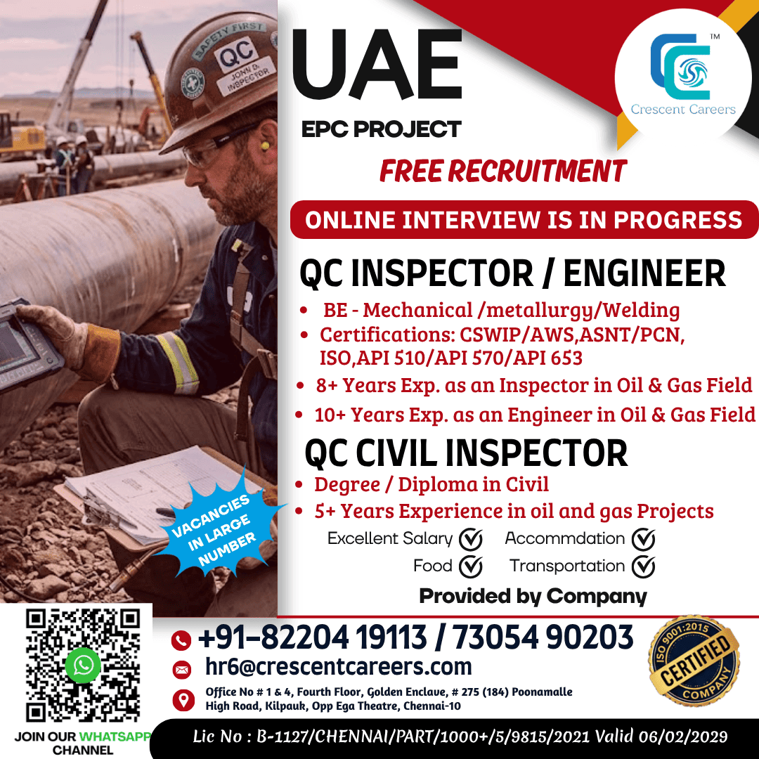 FREE RECRUITMENT FOR UAE COUNTRY