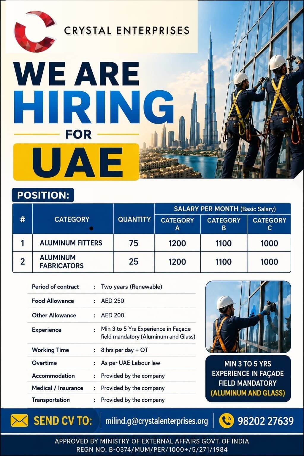 HIRING FOR UAE