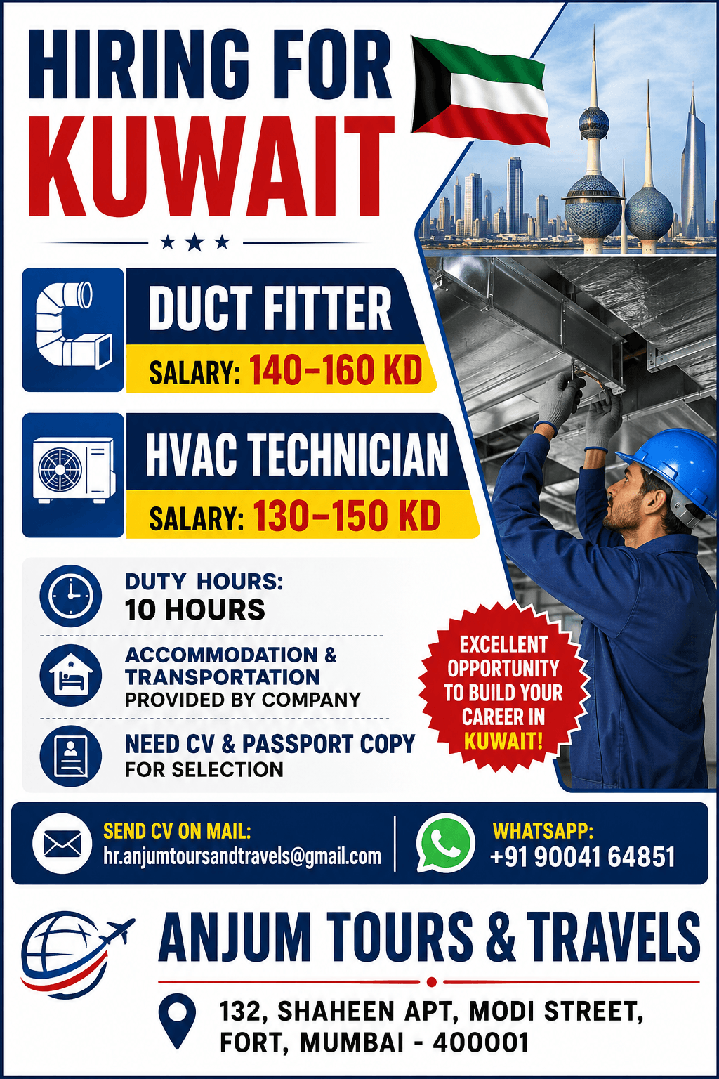 Hiring for kuwait