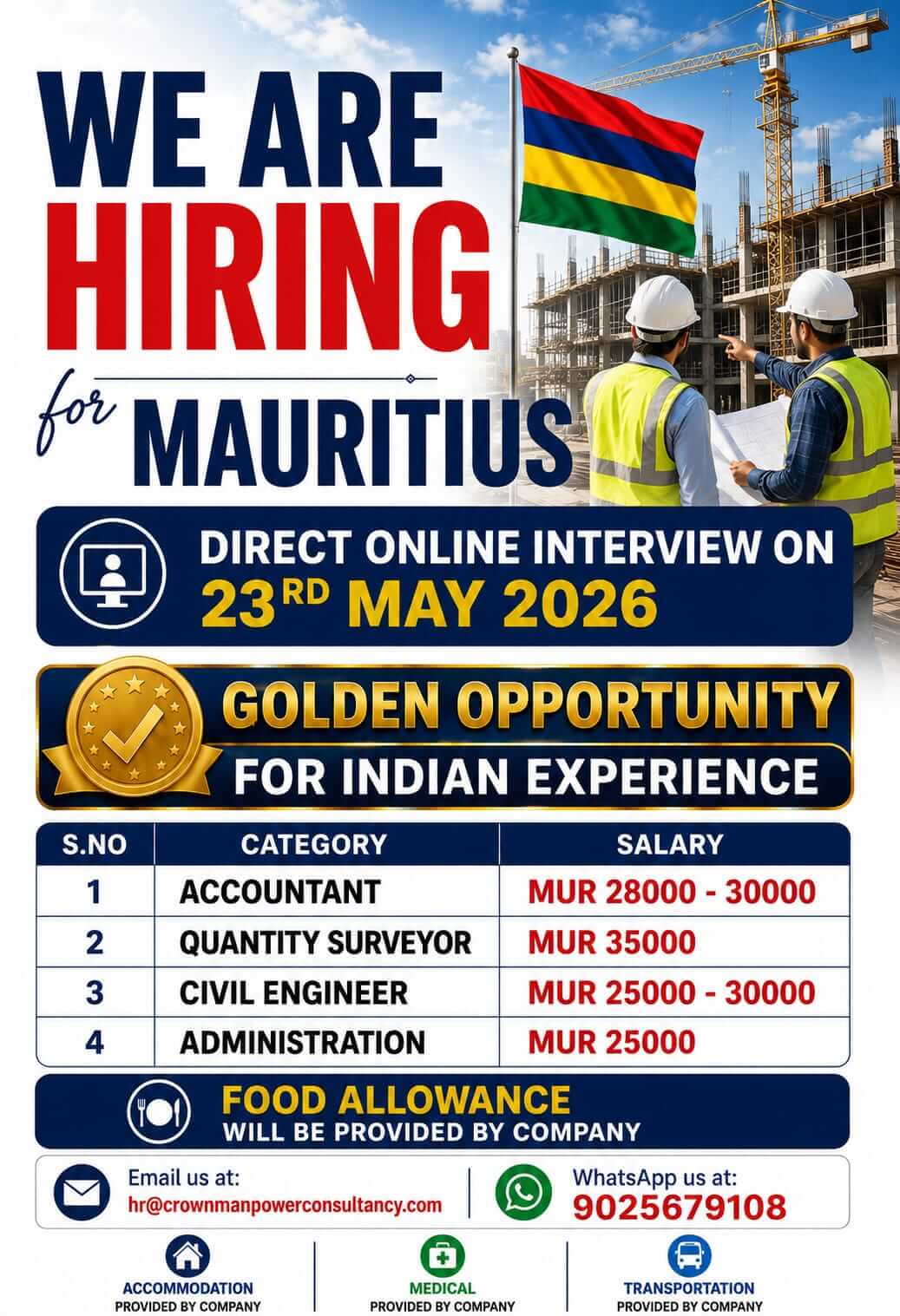 Hiring Now Mauritius Hiring Now Mauritius