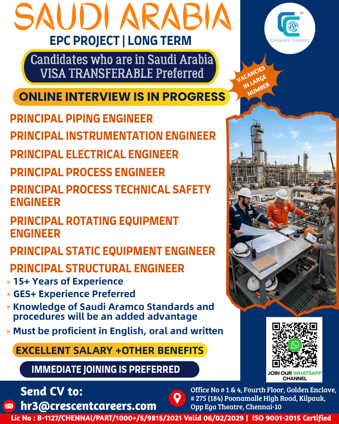 RECRUITMENT FOR SAUDI ARABIA COUNTRY