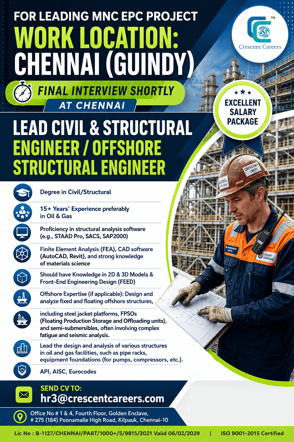 Lead Civil Engineer /  Offshore Structural Engineer