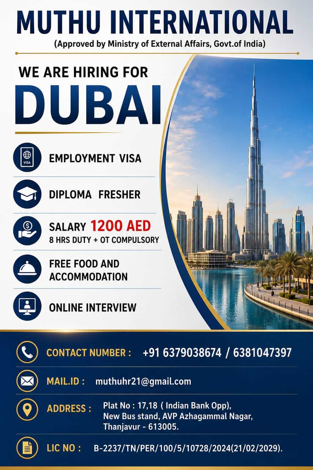WANTED FOR DUBAI WANTED FOR DUBAI