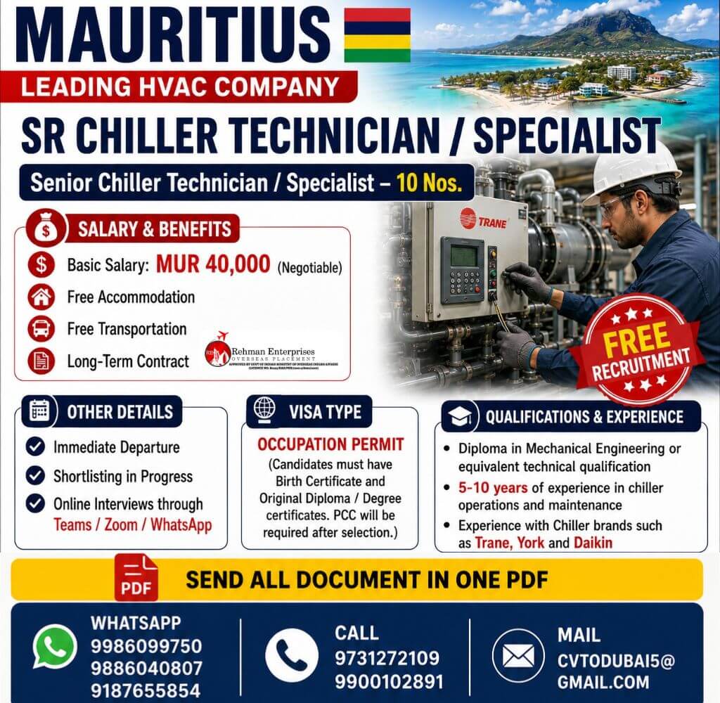 REQUIRED F OR MAURITIUS REQUIRED F OR MAURITIUS