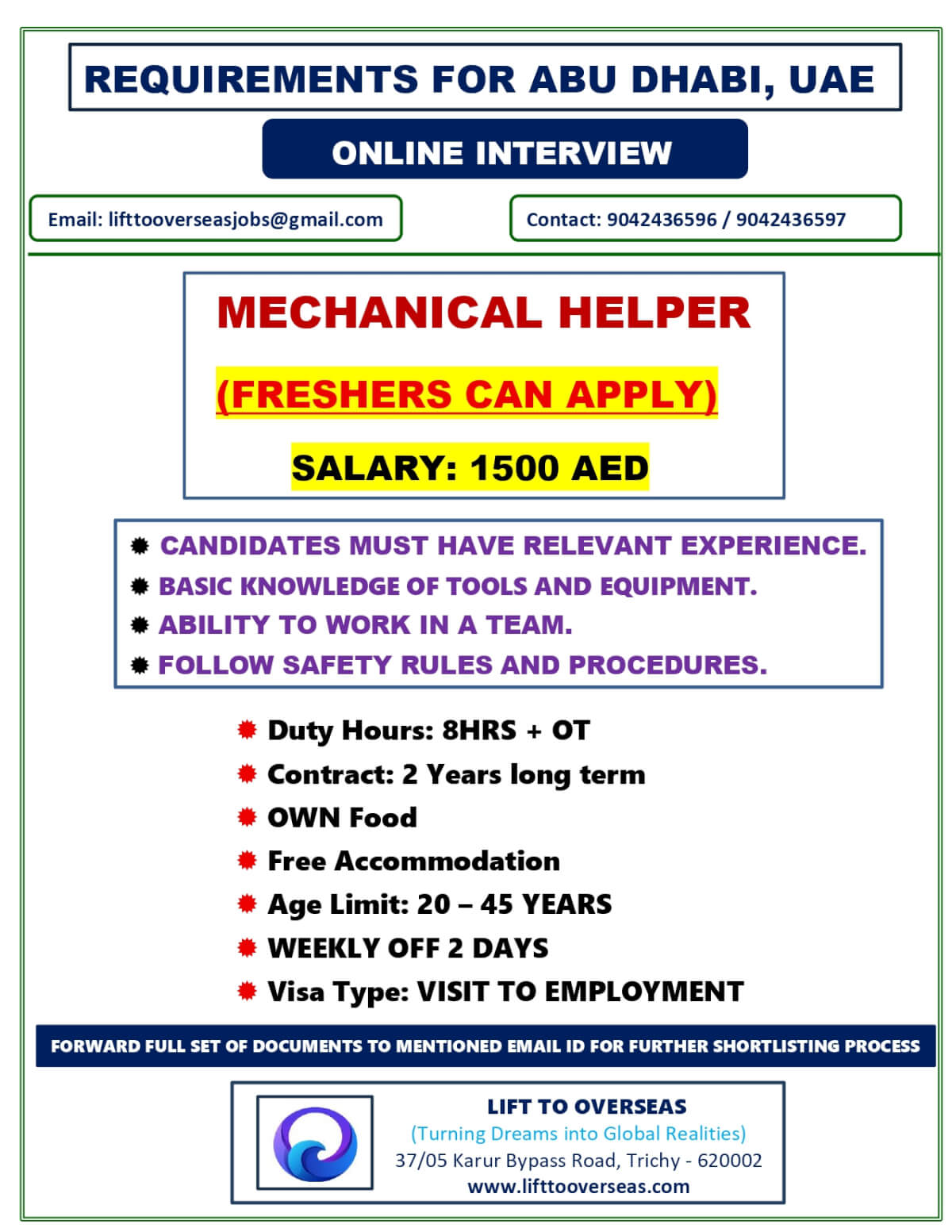 MECHANICAL HELPER.