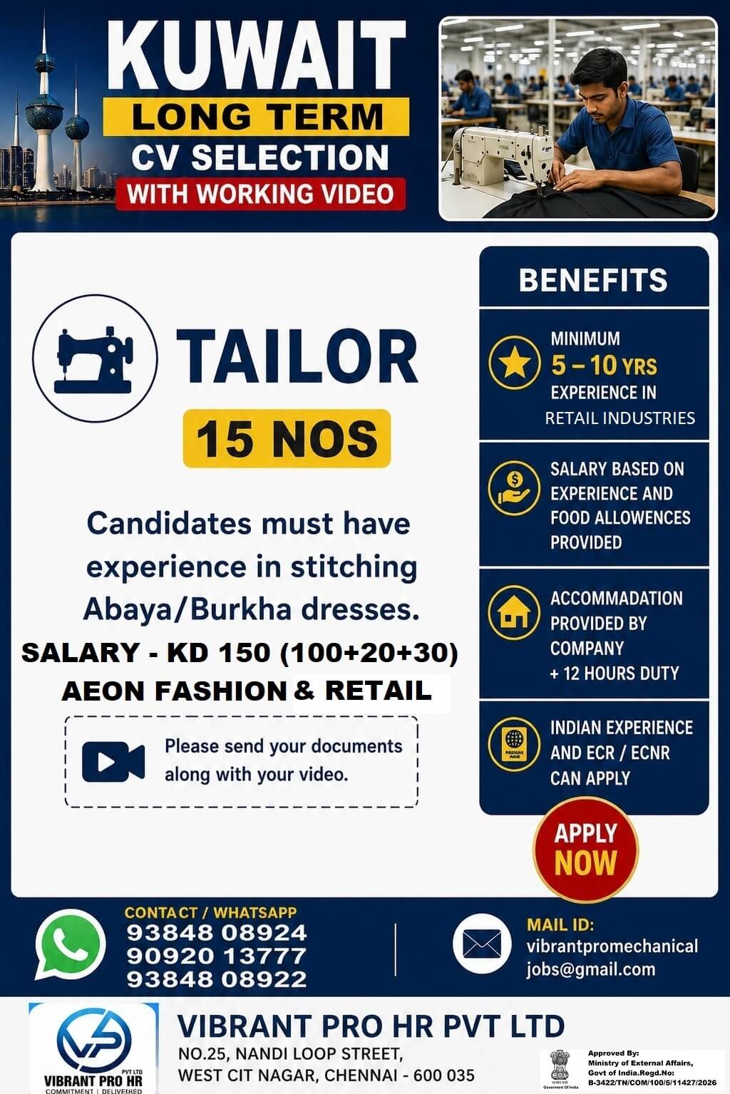 CV SELECTION CV SELECTION
