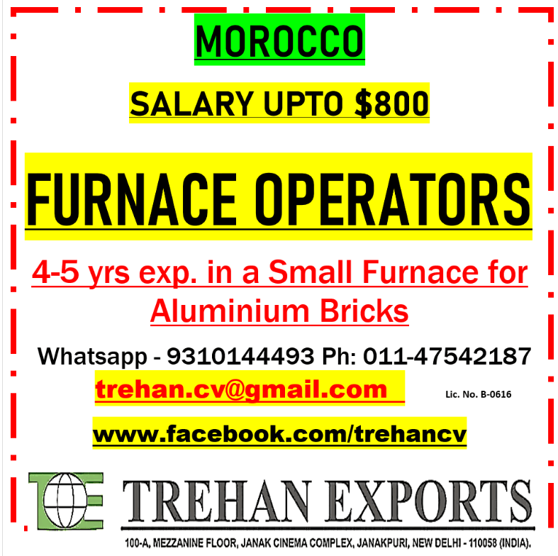 FURNACE OPERATORS FURNACE OPERATORS