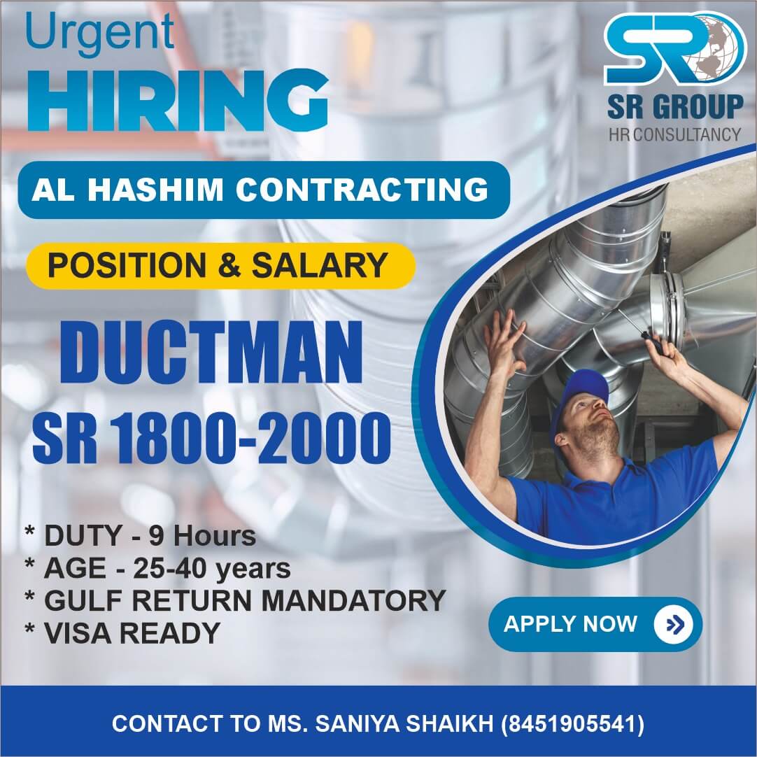 URGENT HIRING FOR SAUDI ARABIA URGENT HIRING FOR SAUDI ARABIA