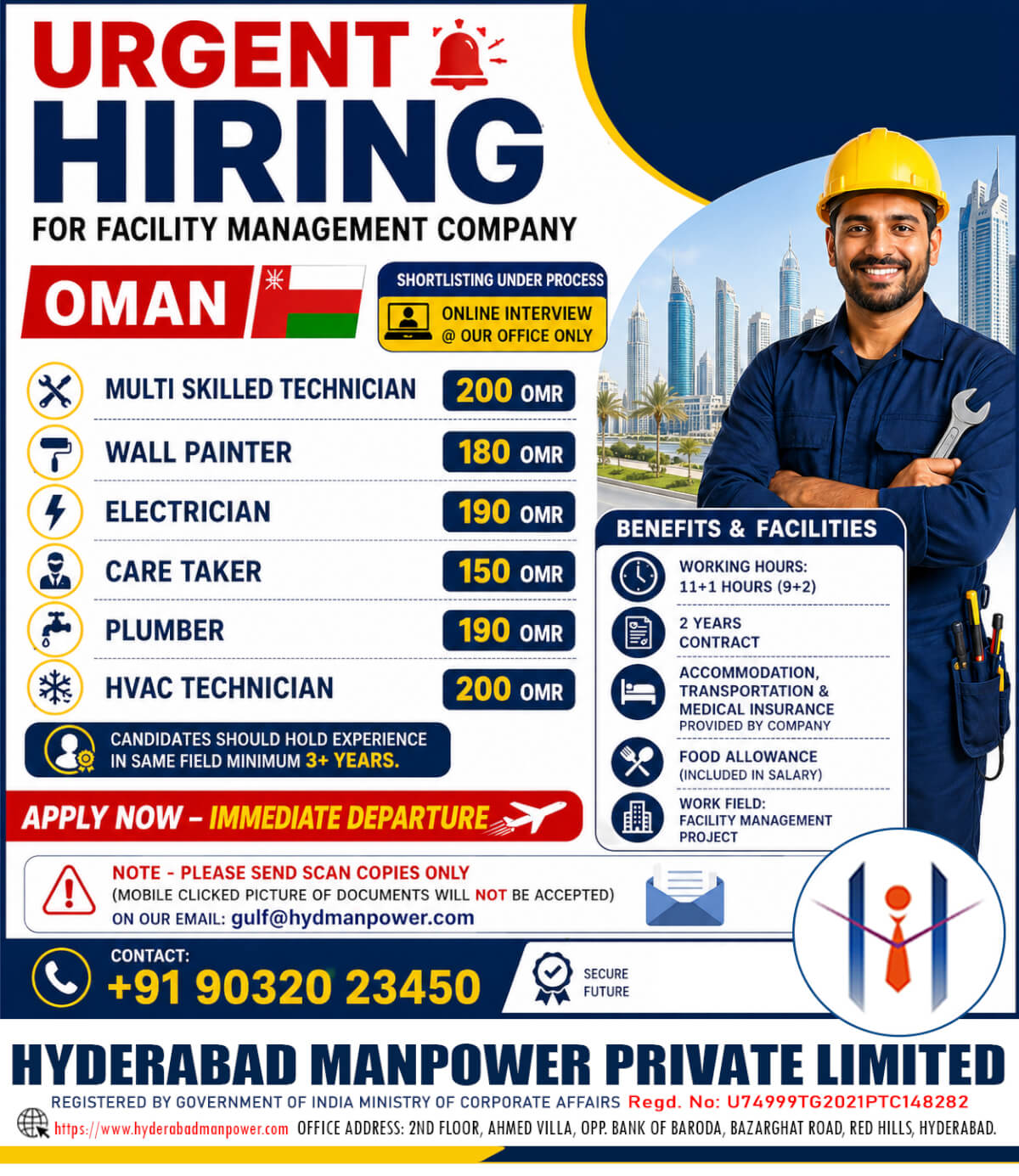 Hiring for Oman