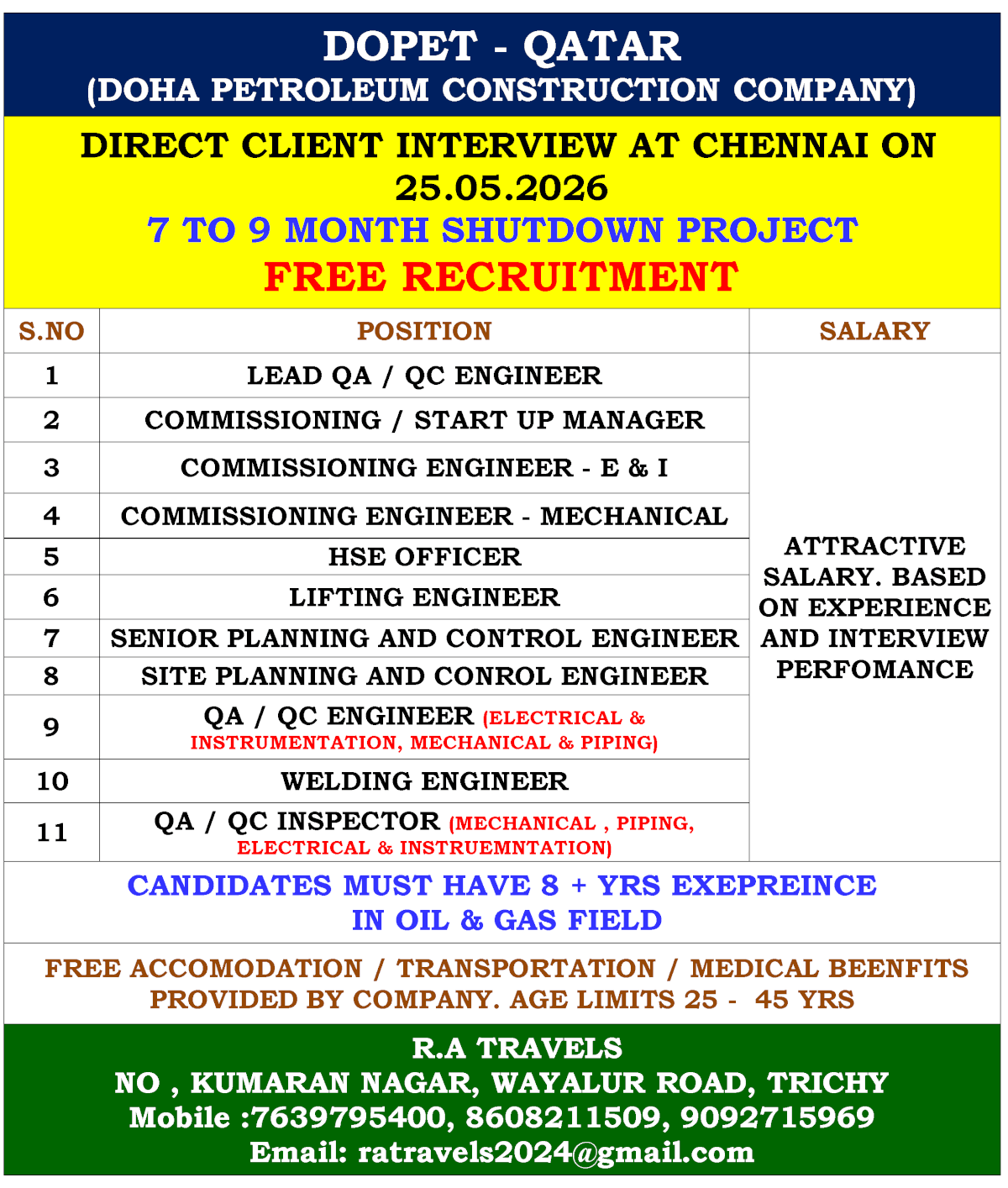 DOPET - QATAR (DOHA PETROLEUM CONSTRUCTION COMPANY)