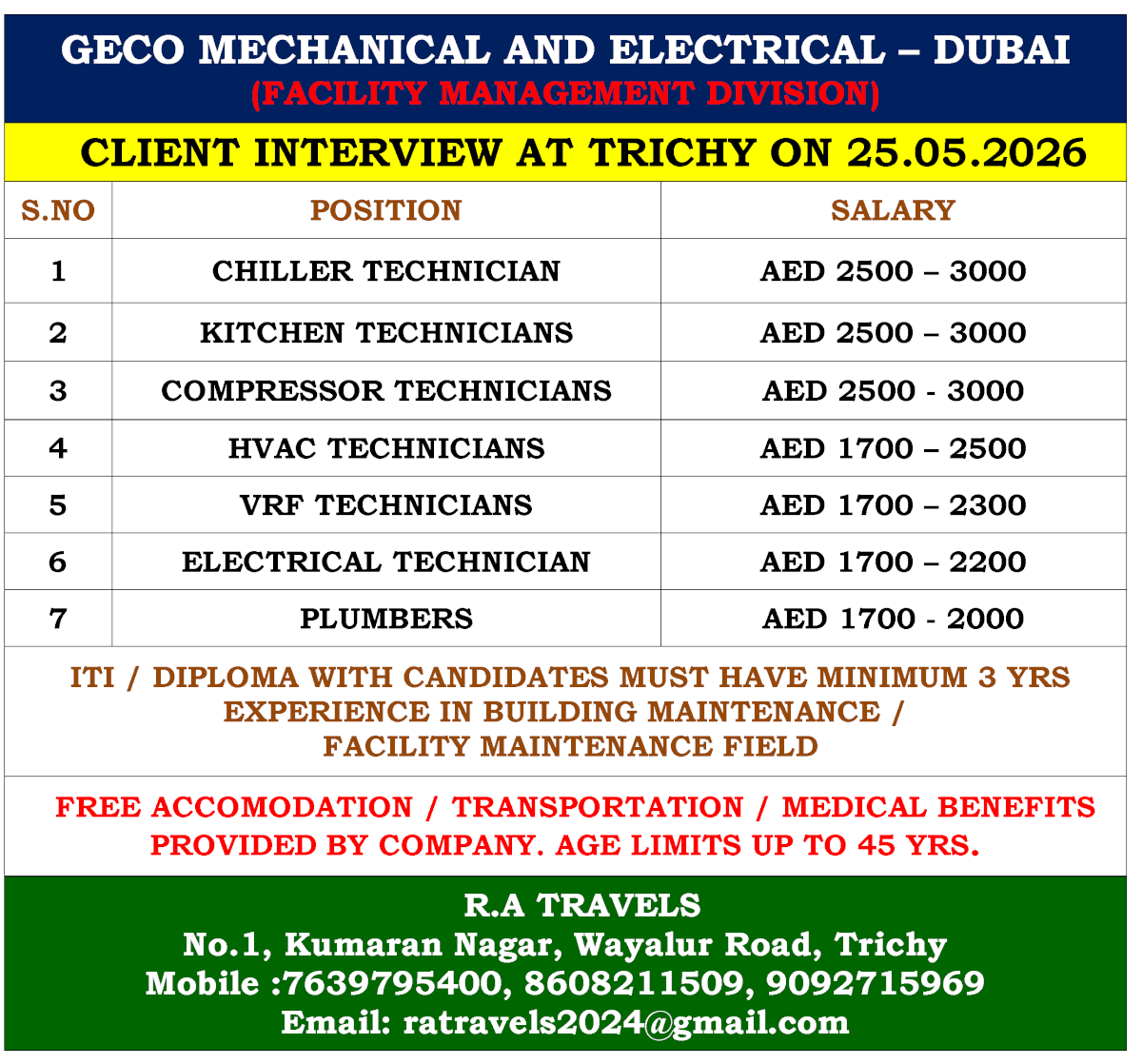 GECO MECHANICAL AND ELECTRICAL – DUBAI (FACILITY MANAGEMENT DIVISION) GECO MECHANICAL AND ELECTRICAL – DUBAI (FACILITY MANAGEMENT DIVISION)