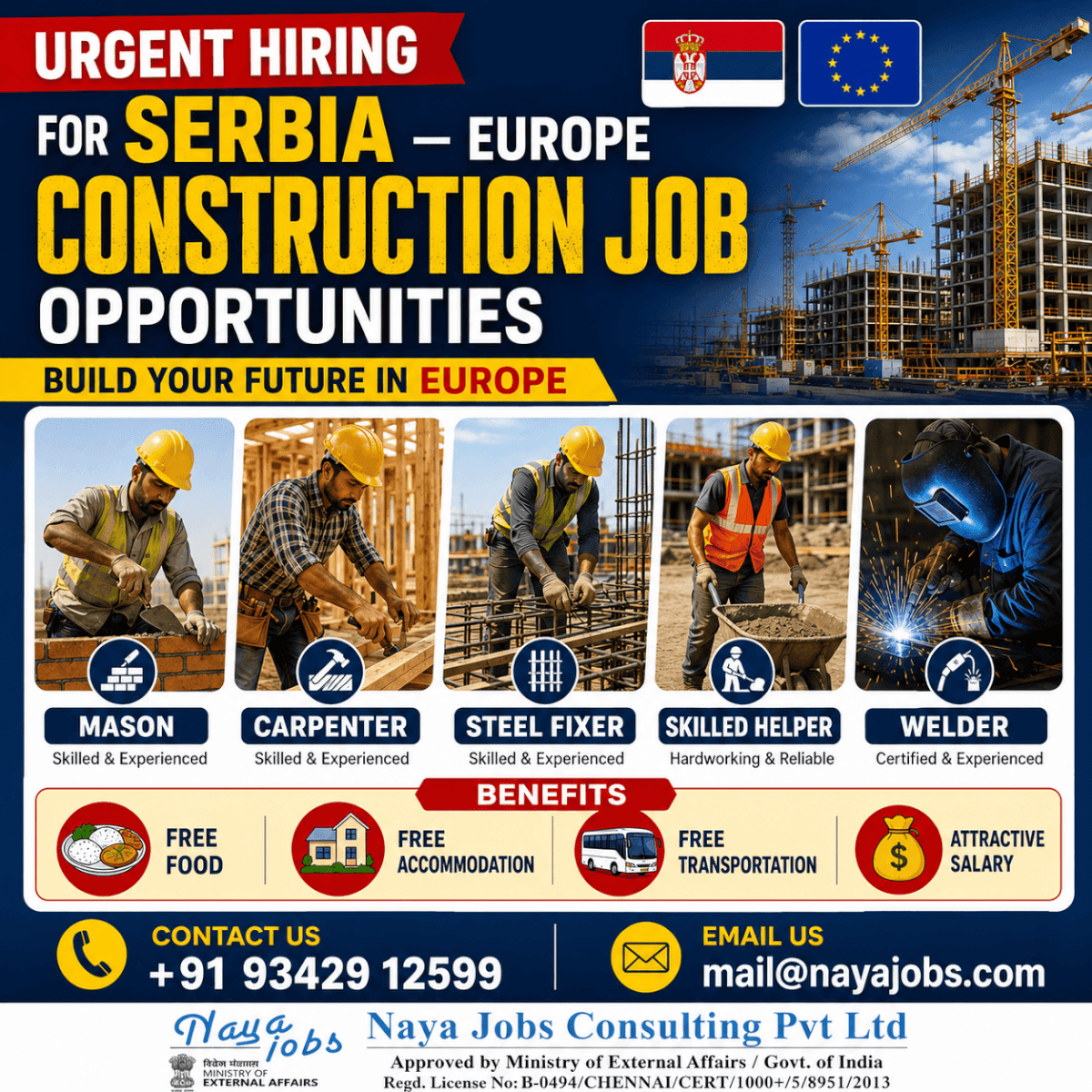 URGENT HIRING FOR SERBIA EUROPE URGENT HIRING FOR SERBIA EUROPE