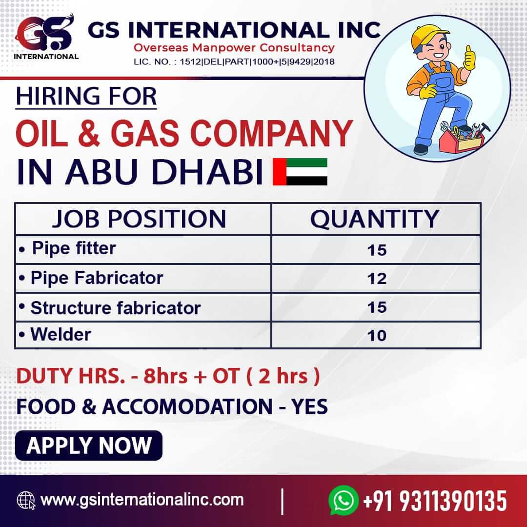 PIPE FITTER , PIPE FABRICATOR , STRUCTURE FABRICATOR , WELDER PIPE FITTER , PIPE FABRICATOR , STRUCTURE FABRICATOR , WELDER