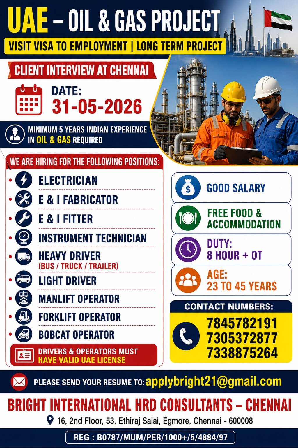 ABU DHABI - LONG TERM - URGENT REQUIREMENT ABU DHABI - LONG TERM - URGENT REQUIREMENT