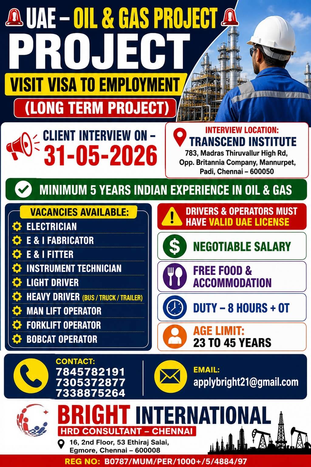 ABU DHABI - LONG TERM - URGENT REQUIREMENT ABU DHABI - LONG TERM - URGENT REQUIREMENT