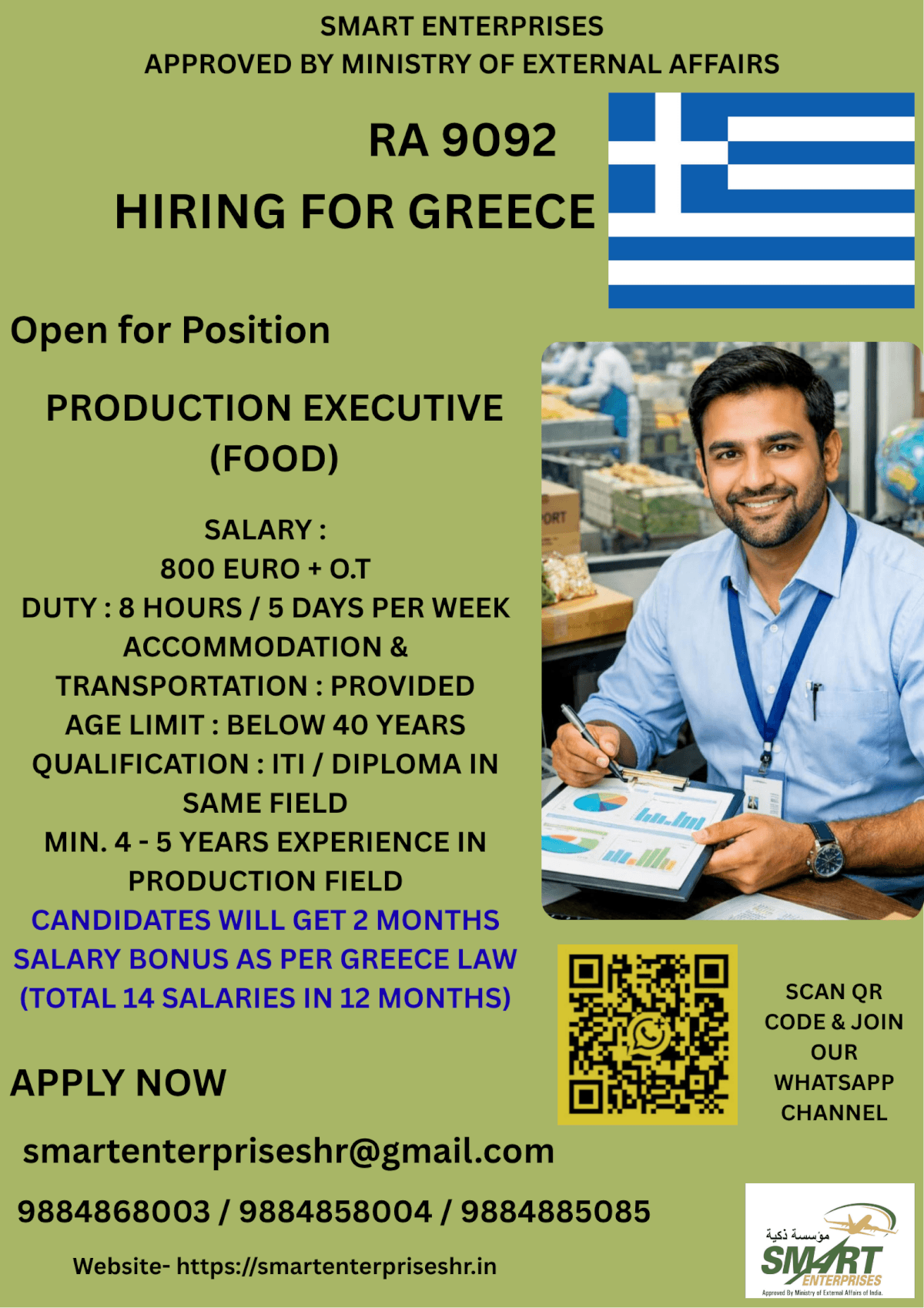 URGENT REQUIREMENT FOR GREECE URGENT REQUIREMENT FOR GREECE