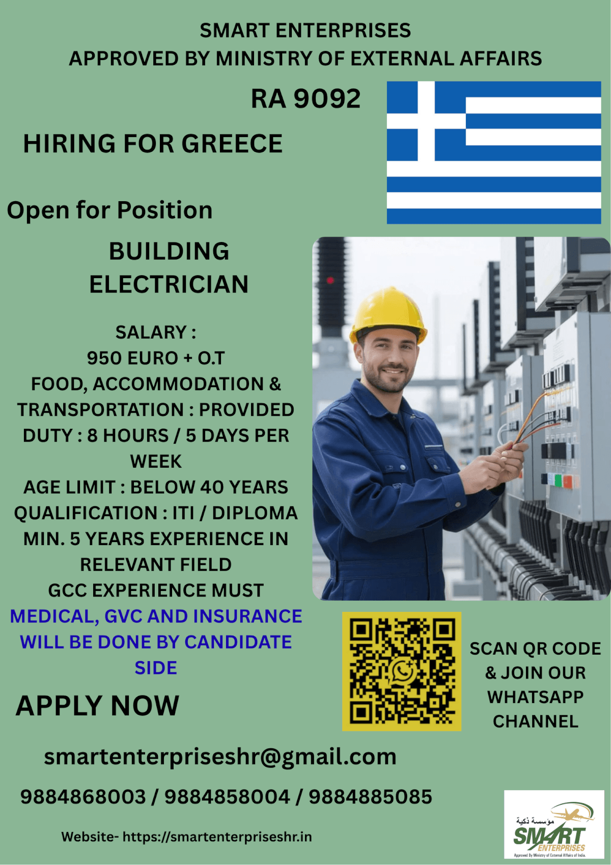 URGENT REQUIREMENT FOR GREECE URGENT REQUIREMENT FOR GREECE