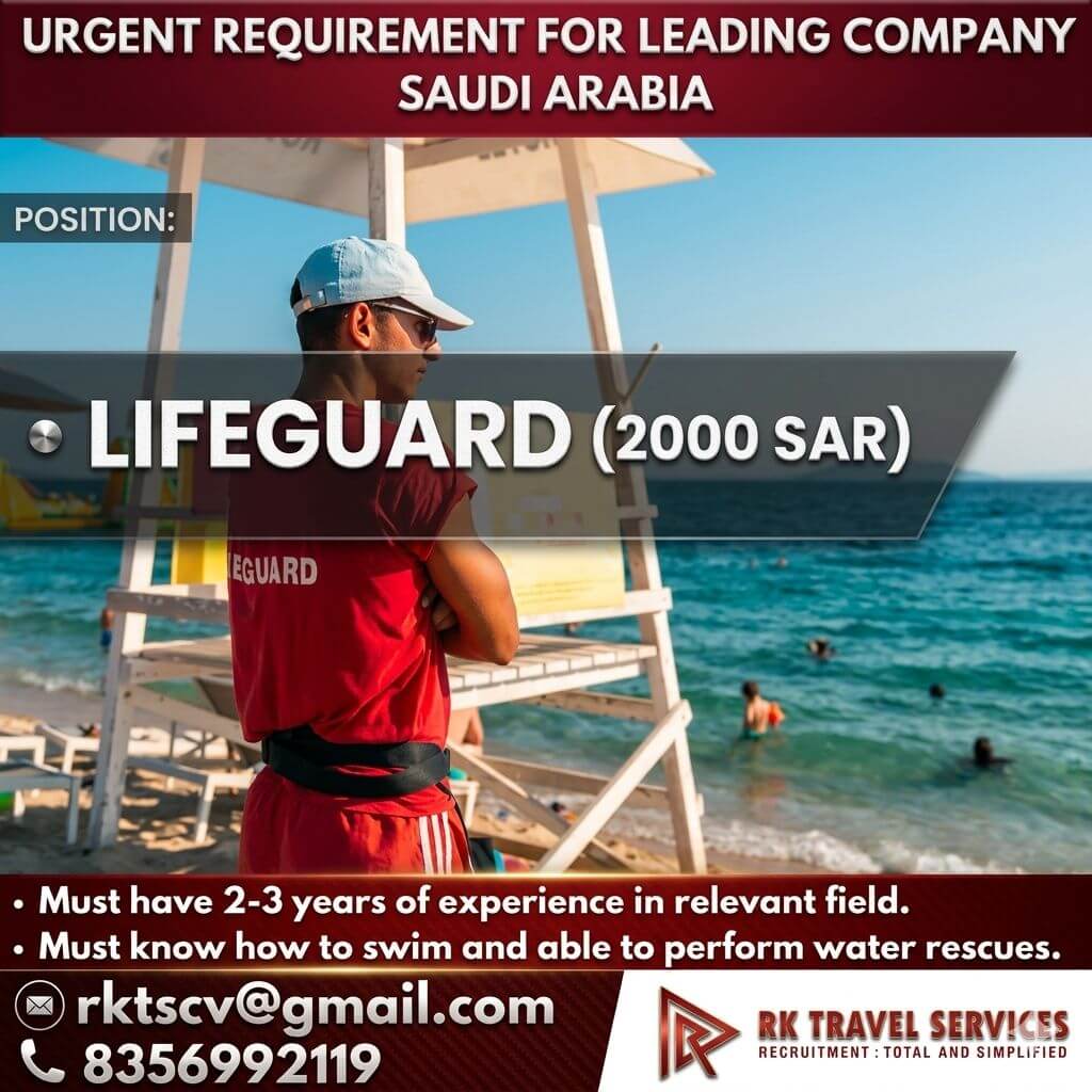 URGENT REQUIREMENT FOR LEADING COMPANY SAUDI ARABIA