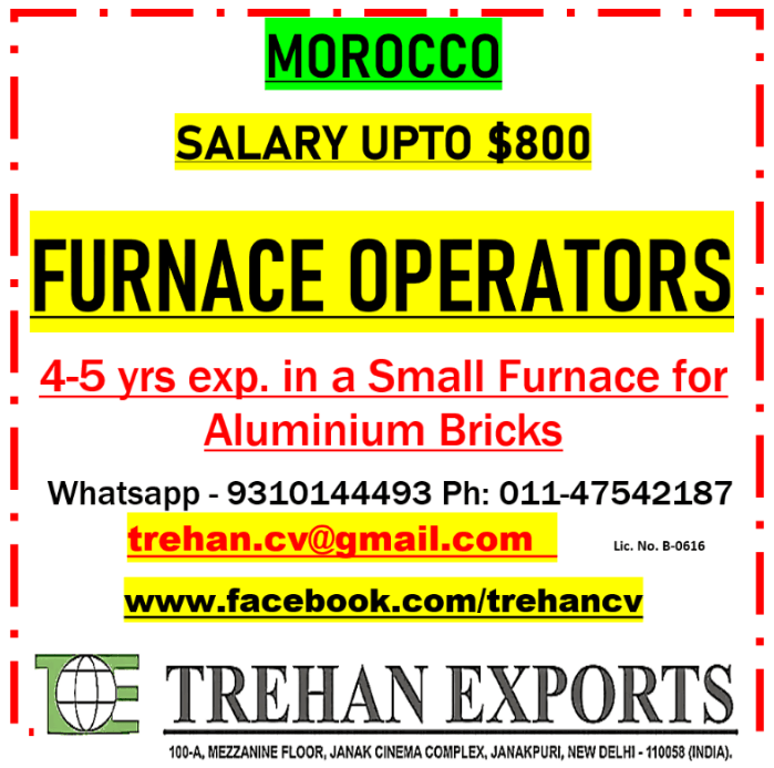 FURNACE OPERATORS FURNACE OPERATORS