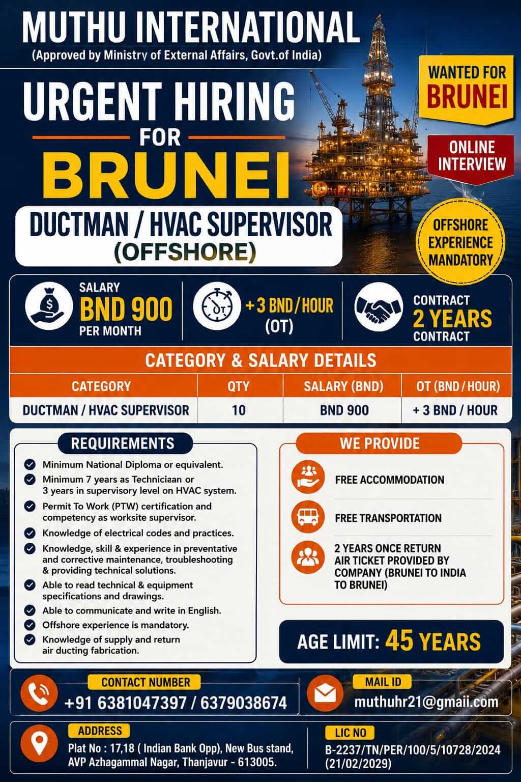 WANTED FOR BRUNEI WANTED FOR BRUNEI