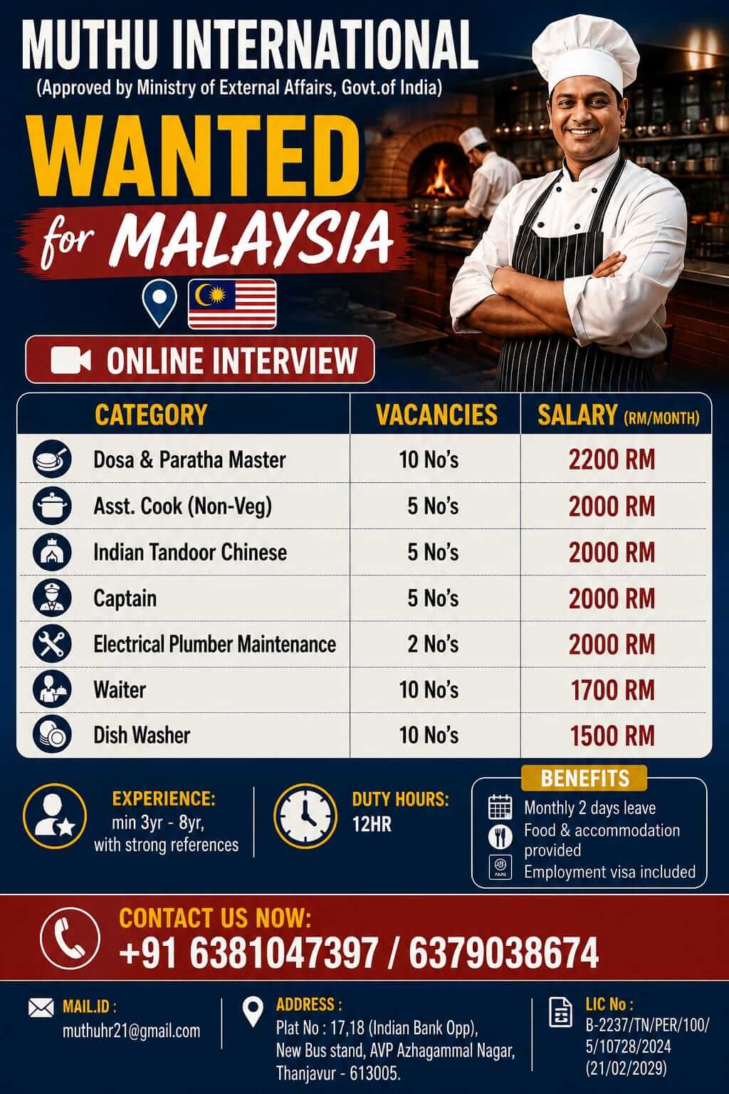 WANTED FOR MALAYSIA WANTED FOR MALAYSIA