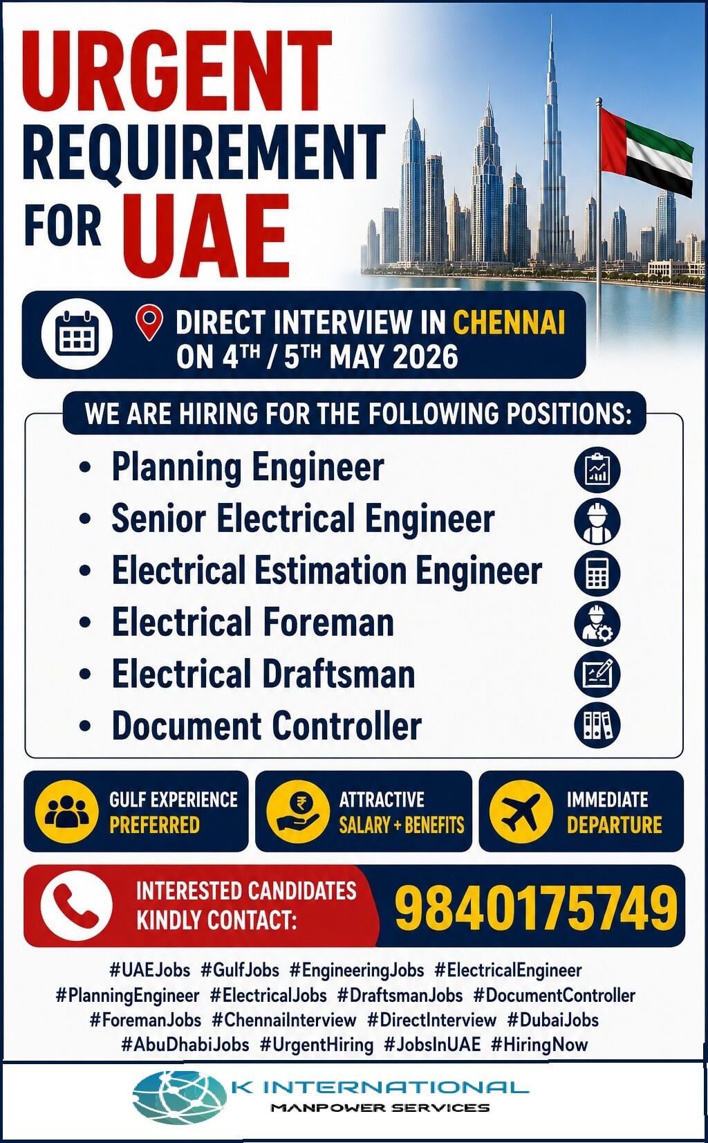 URGENT REQUIREMENT FOR UAE URGENT REQUIREMENT FOR UAE