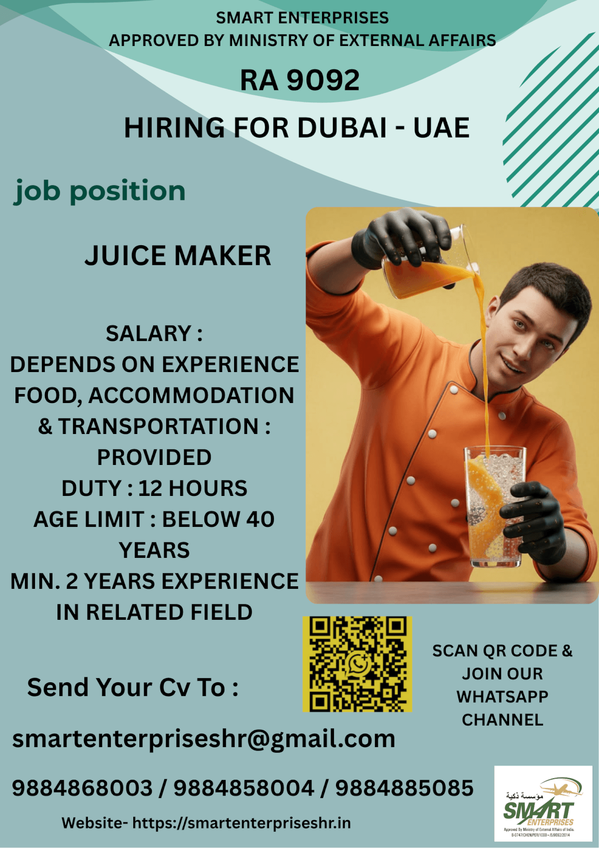 URGENT REQUIREMENT FOR DUBAI