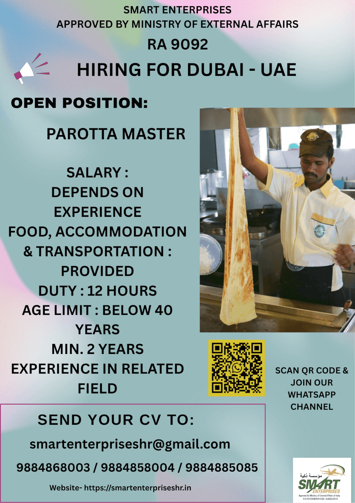 URGENT REQUIREMENT FOR DUBAI