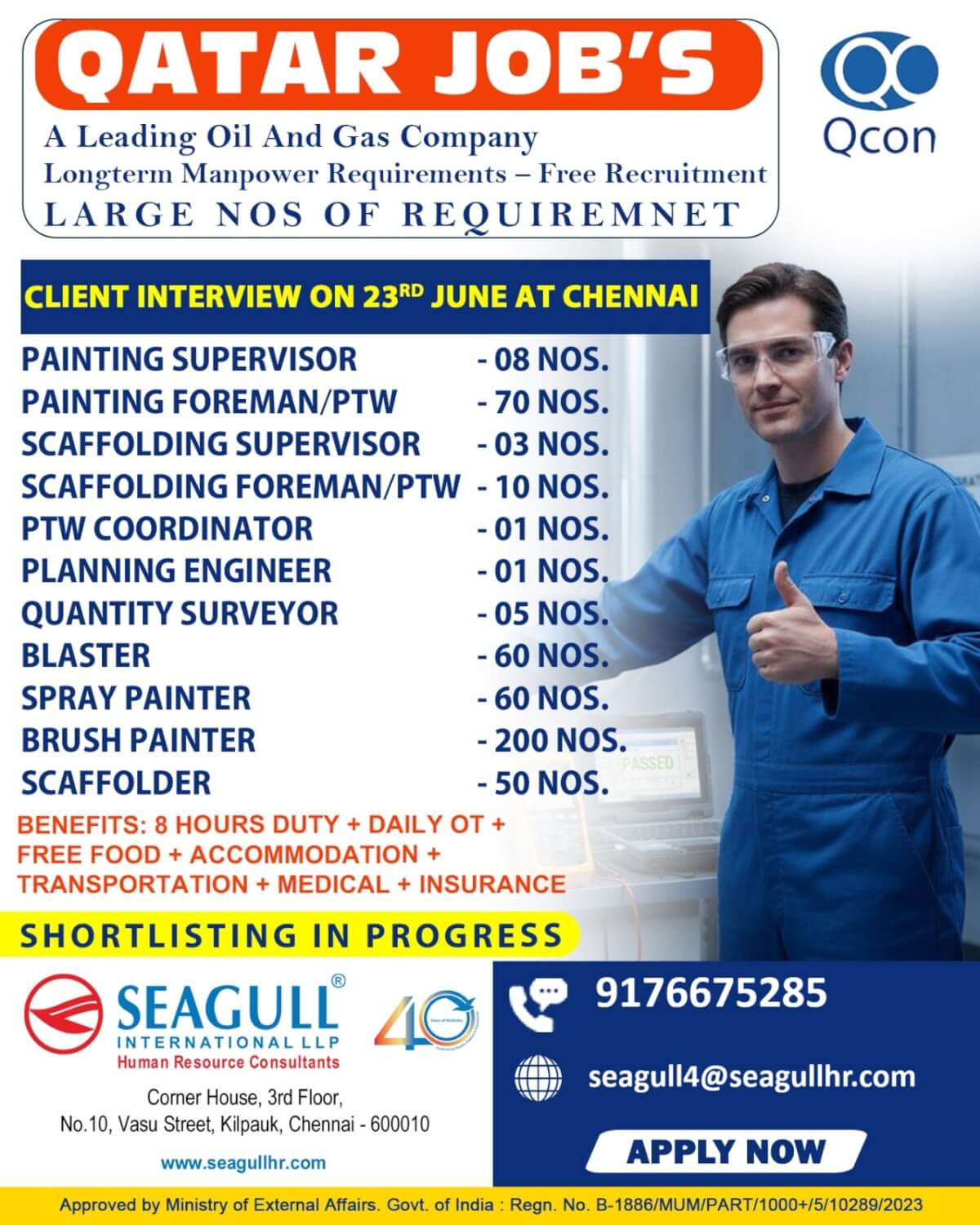 FREE & VERY URGENT REQUIREMENTS FOR OIL & GAS LONG TIME PROJECT AT QATAR FREE & VERY URGENT REQUIREMENTS FOR OIL & GAS LONG TIME PROJECT AT QATAR