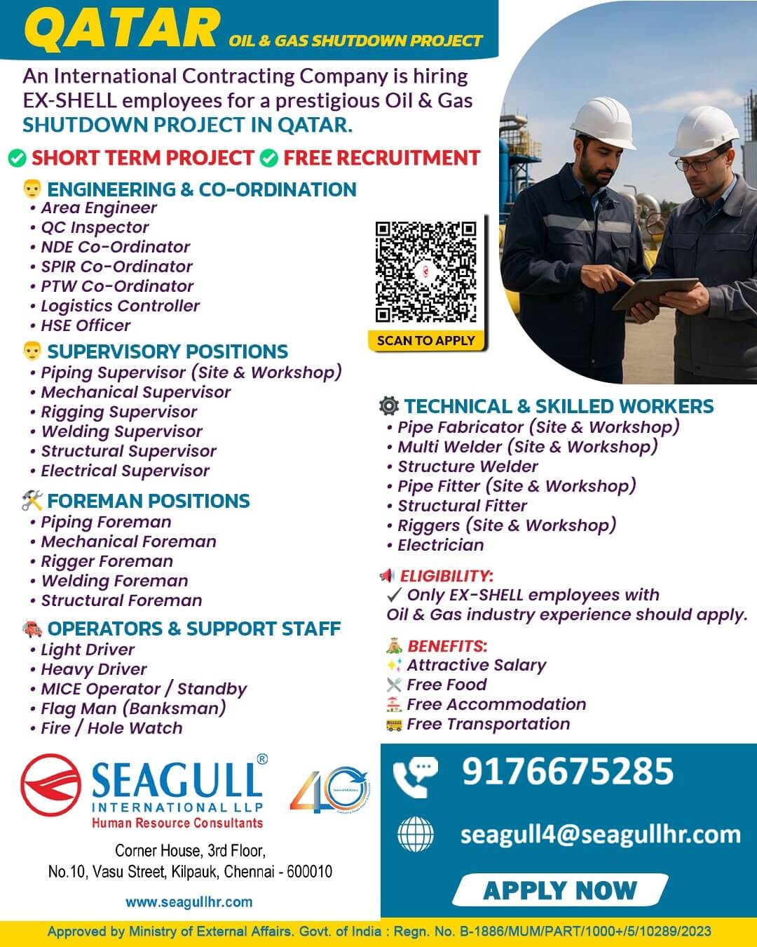 FREE & VERY URGENT REQUIREMENTS FOR EX SHELL CANDIDATES FOR OIL & GAS SHUTDOWN PROJECT AT QATAR FREE & VERY URGENT REQUIREMENTS FOR EX SHELL CANDIDATES FOR OIL & GAS SHUTDOWN PROJECT AT QATAR
