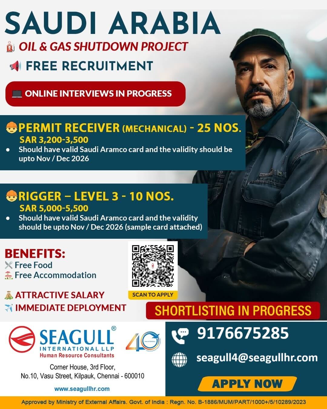 FREE & VERY URGENT REQUIREMENTS FOR OIL & GAS SHUTDOWN PROJECT AT SAUDI ARABIA - KSA FREE & VERY URGENT REQUIREMENTS FOR OIL & GAS SHUTDOWN PROJECT AT SAUDI ARABIA - KSA