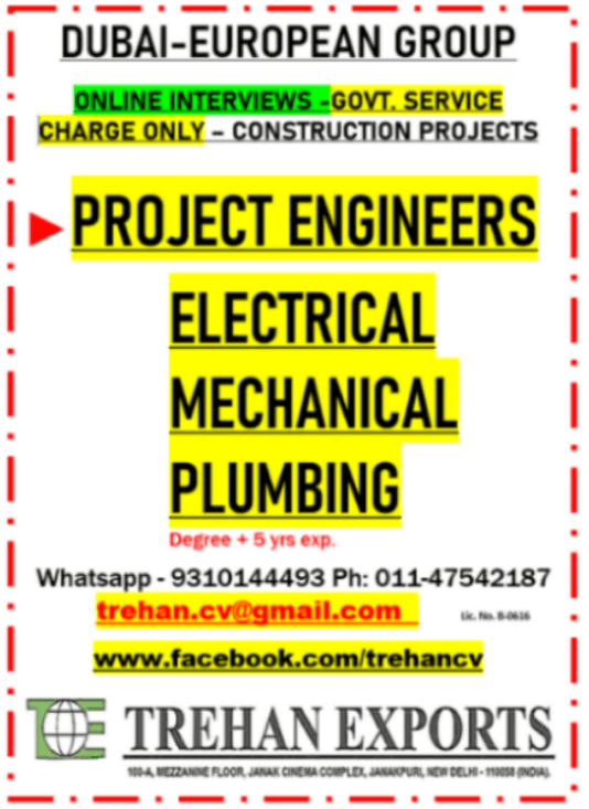 MEP PROJECT ENGHINEERS MEP PROJECT ENGHINEERS