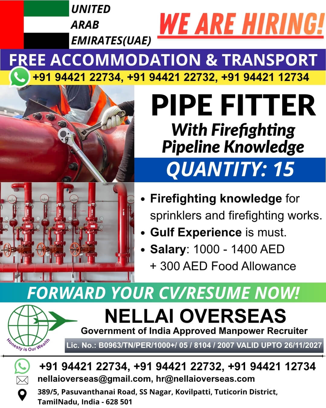 PIPE FITTER FOR UAE PIPE FITTER FOR UAE