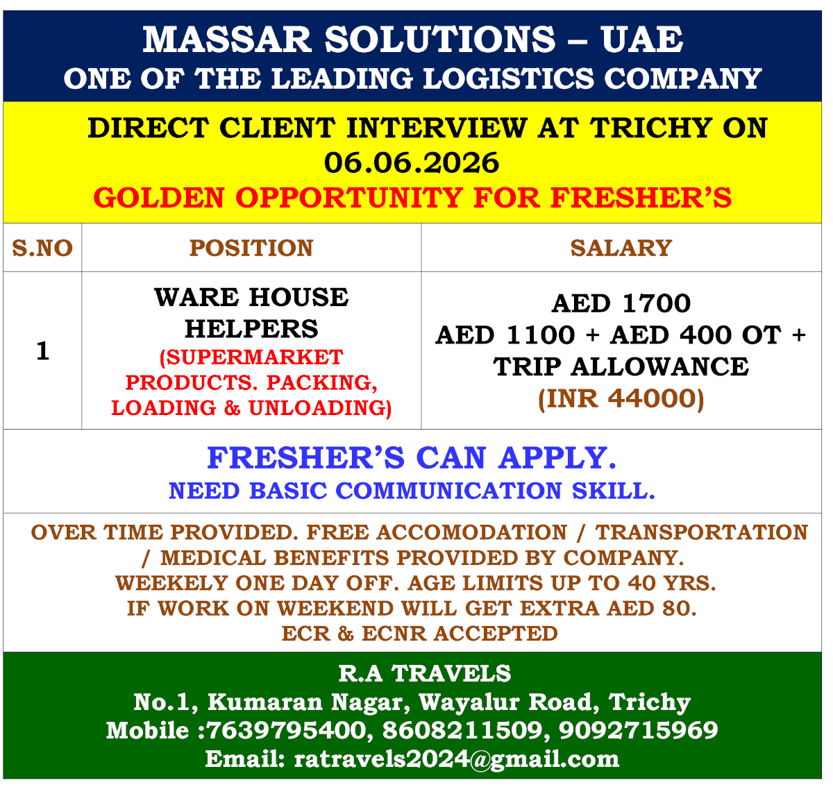 MASSAR SOLUTIONS – UAE ONE OF THE LEADING LOGISTICS COMPANY