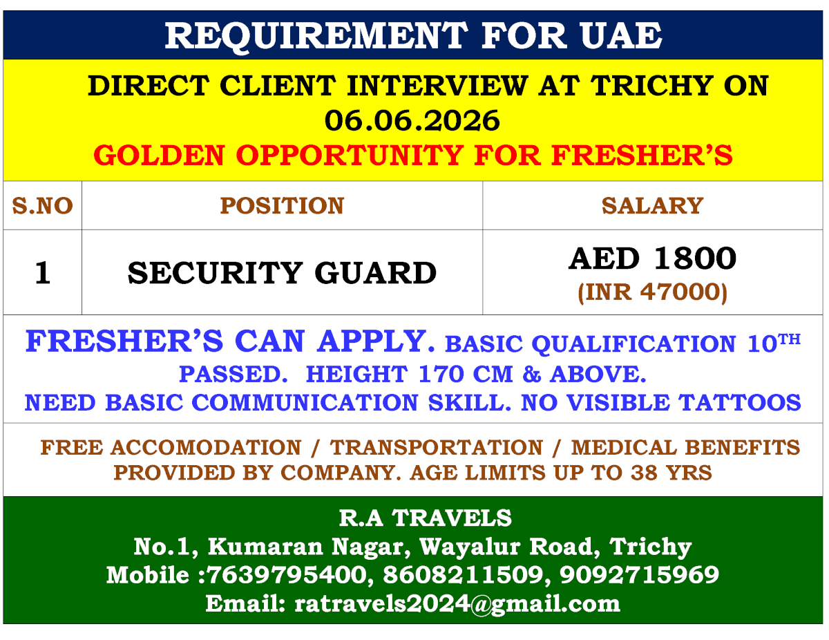 REQUIREMENT FOR UAE REQUIREMENT FOR UAE