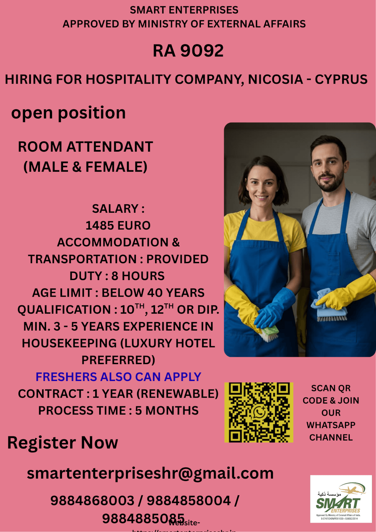 URGENT REQUIREMENT FOR CYPRUS