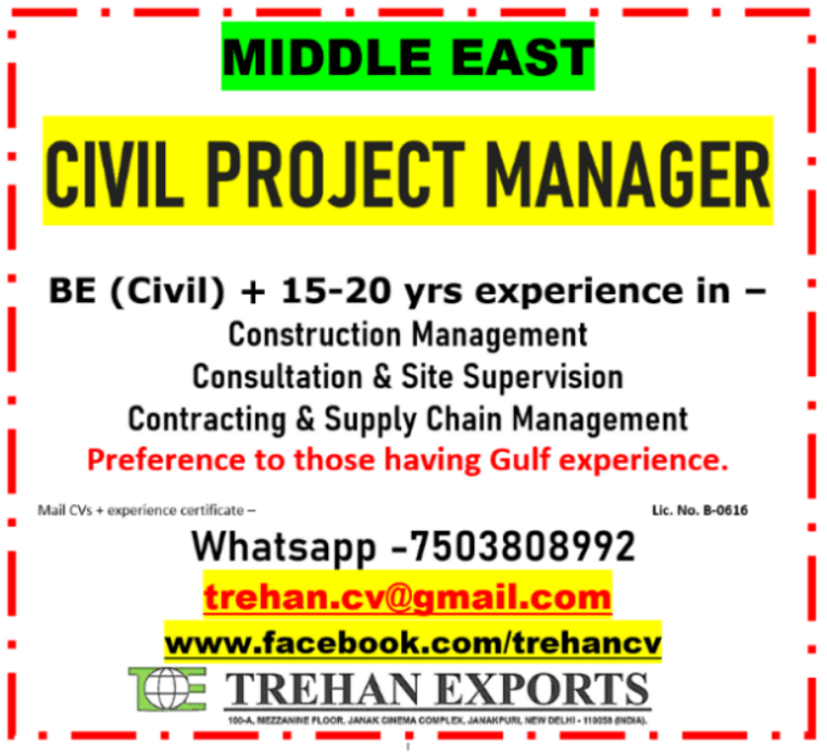 CIVIL PROJECT MANAGER