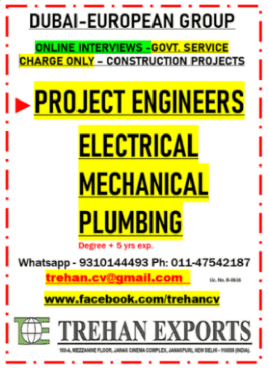 MEP PROJECT ENGINEERS