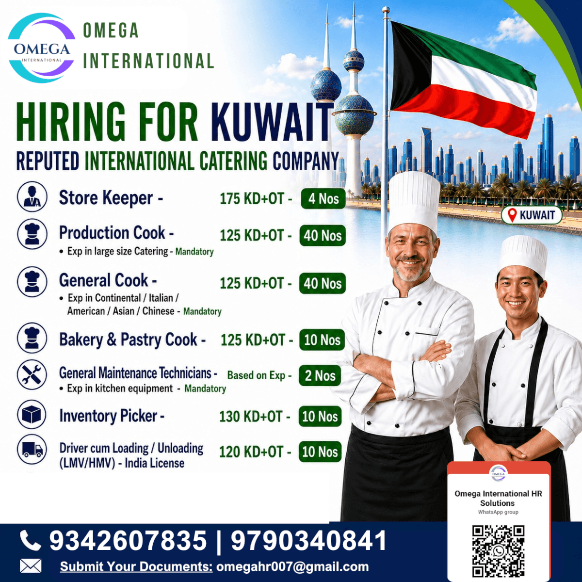 HIRING FOR KUWAIT
