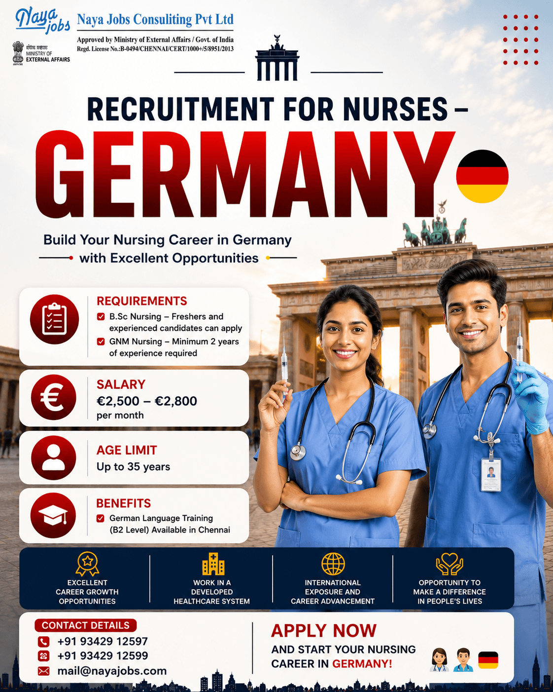 RECRUITMENT FOR NURSES – GERMANY