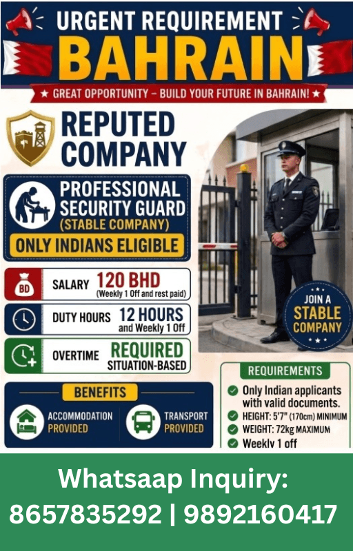 Bahrain Requirements