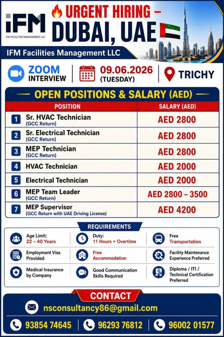 LEADING IFM FACILITY MANAGEMENT LLC COMPANY REQUIREMENT FOR DUBAI